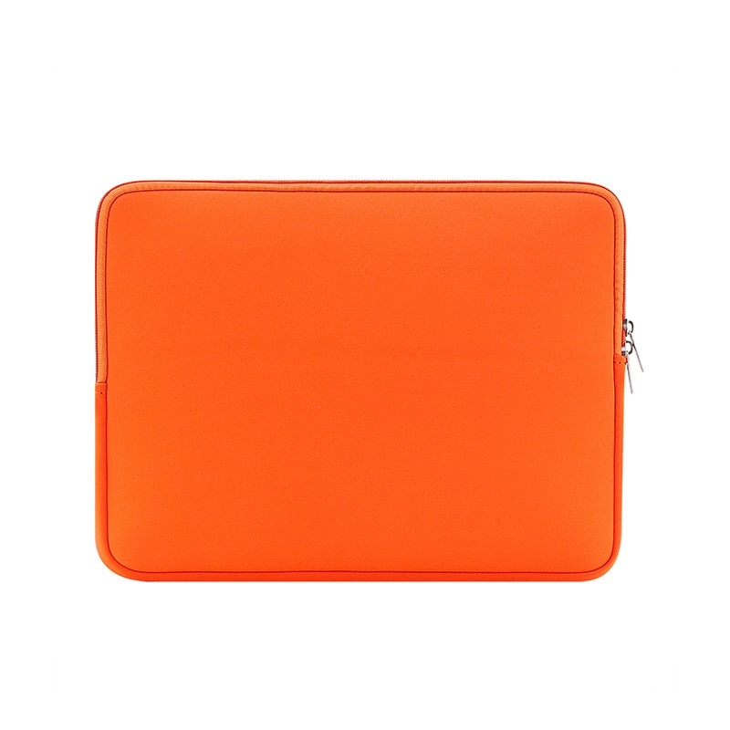 Husa de protectie si transport laptop, din Neopren, Dimeniune maxima 15 "6" Inch, Fermoar, Rezistenta la Stropire/Burete moale impotriva socurilor, Portocaliu