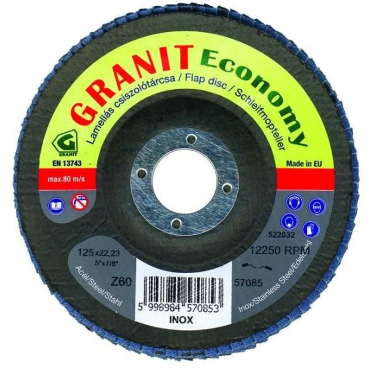 Disc lamelar Granit Economy granulatie Z100 de 115x22.23 MM