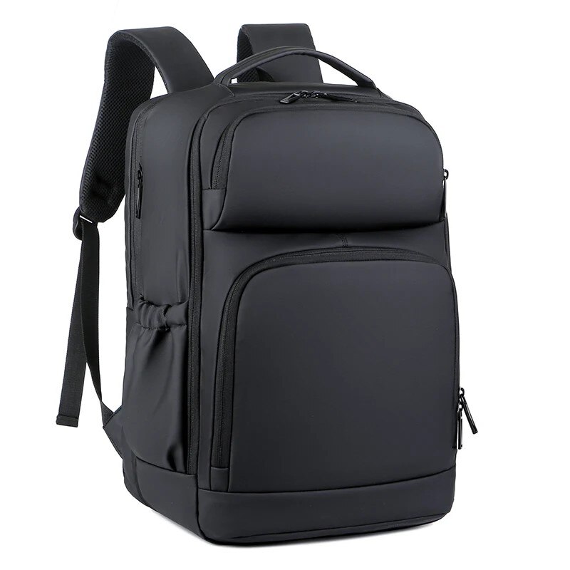 Rucsac laptop 17" pentru calatorii, expandabil, cu buzunar antifurt si port USB, Escalate, 31x19/24x47 cm, Negru