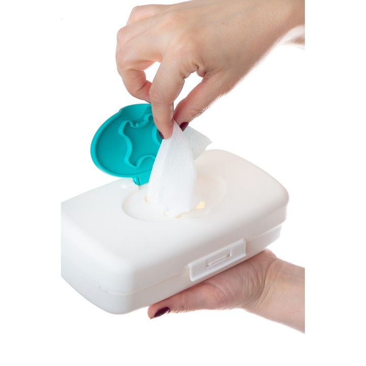 Cutie Dispenser pentru servetele umede, BabyJem, alb
