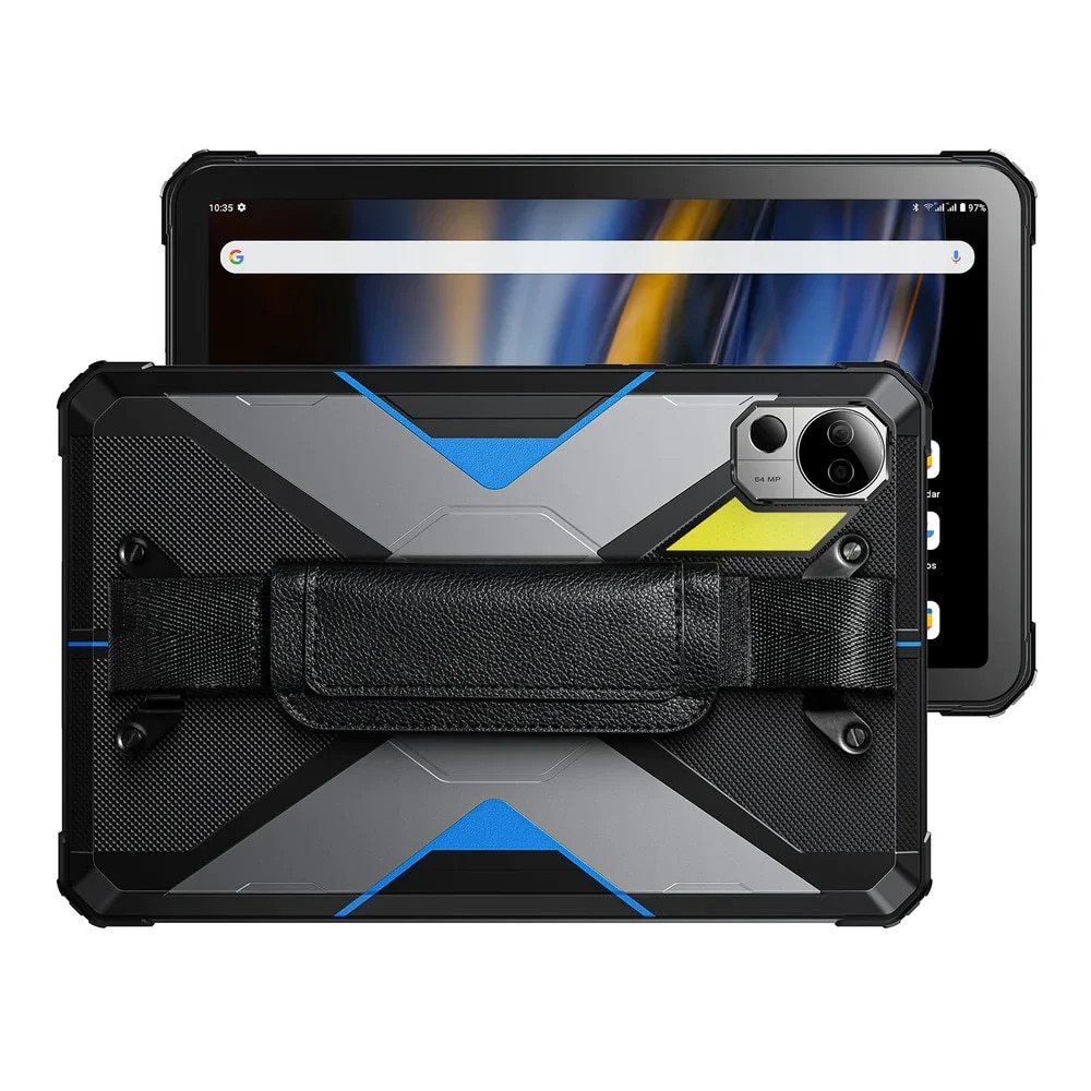 Tableta FOSSiBOT DT2, 10.4'' HD, Android 13.0, 4G+WiFi 6, 20(12+8) GB RAM+256GB ROM, octa-core, Baterie 22000mAh, 66W Fast Charge, 64MP + 32MP, Bluetooth BT5.0, OTG, GPS, Dual SIM, Negru/Albastru