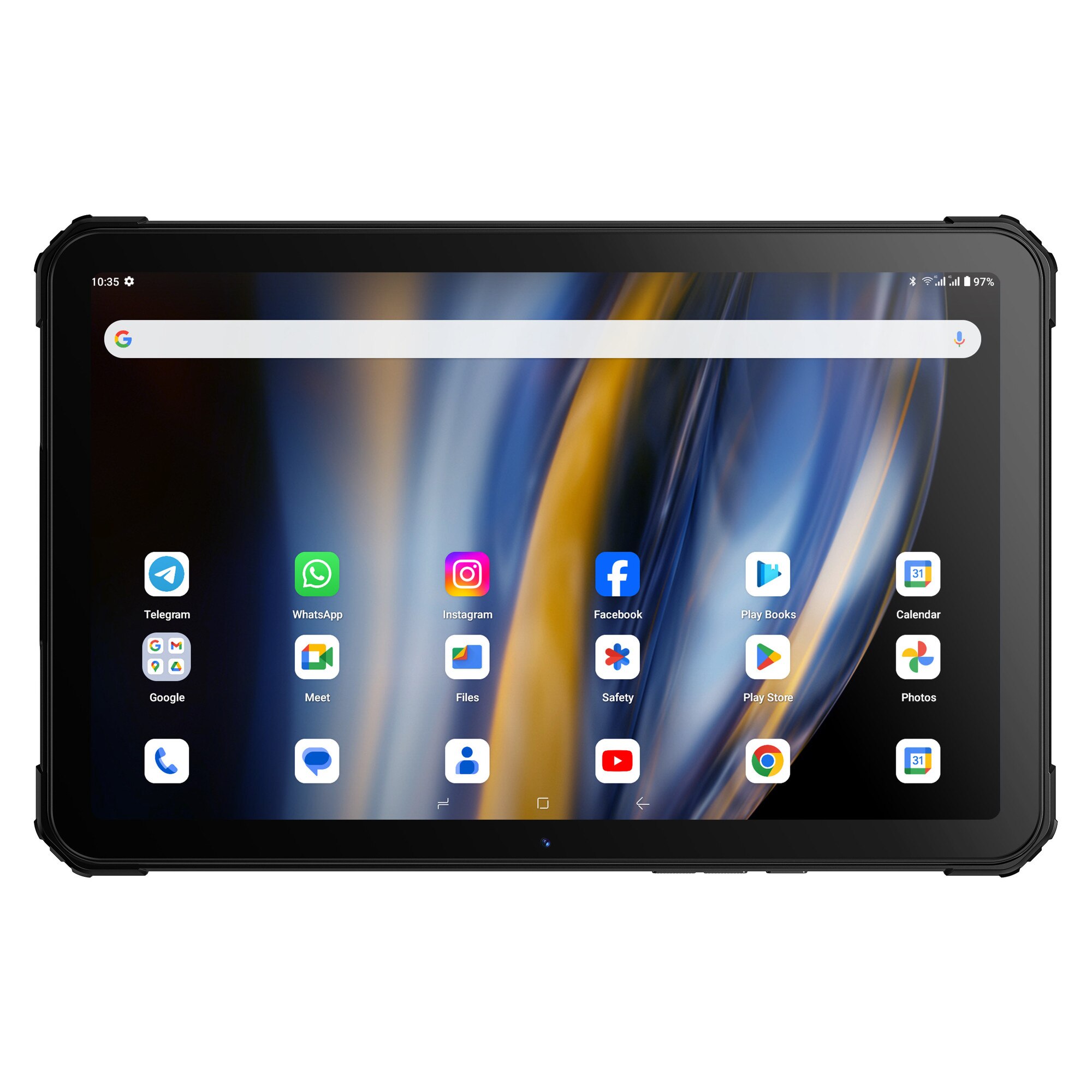 Tableta FOSSiBOT DT2, 10.4'' HD, Android 13.0, 4G+WiFi 6, 20(12+8) GB RAM+256GB ROM, octa-core, Baterie 22000mAh, 66W Fast Charge, 64MP + 32MP, Bluetooth BT5.0, OTG, GPS, Dual SIM, Negru/Albastru