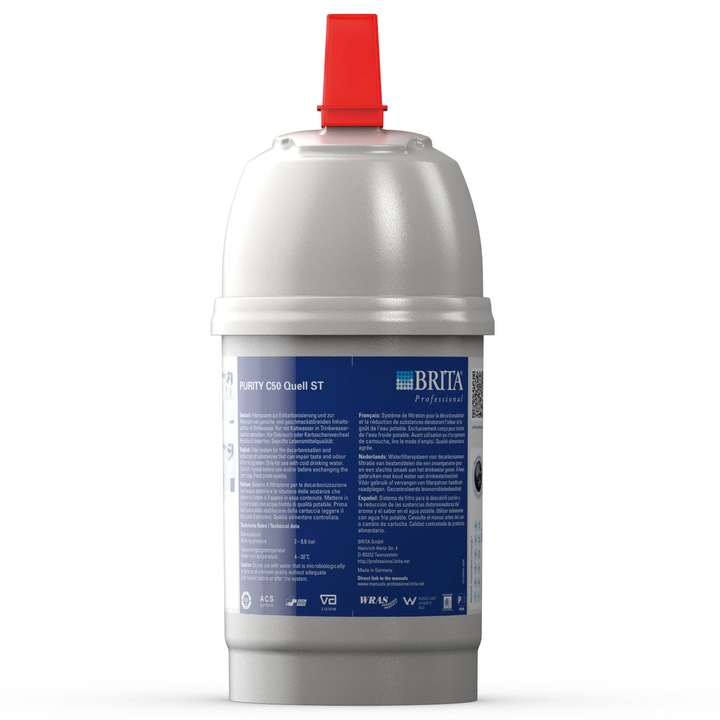 Патрон за воден филтър Brita Purity C50, Brita Professional, сив