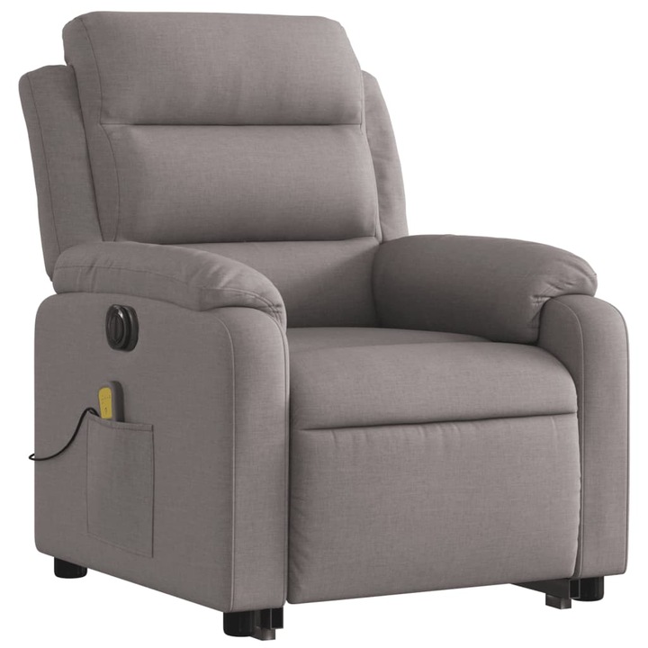 VidaXL tópszínű szövet dönthető elektromos álló masszázsfotel 3205024
