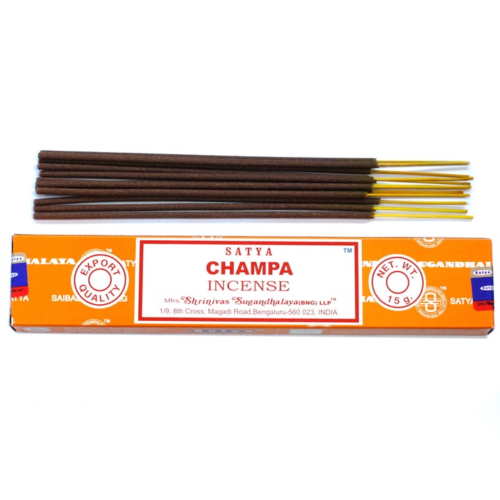 Betisoare parfumate cu tamaie Champa, Satya, 15g