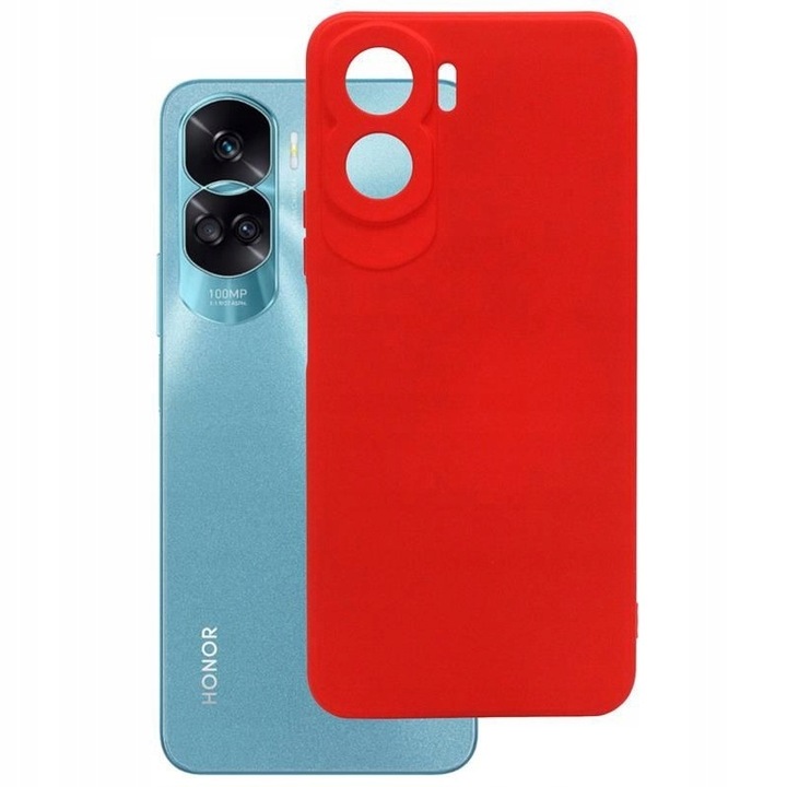 Husa de protectie pentru Honor 90 Lite 5G, Silicon, Rosu
