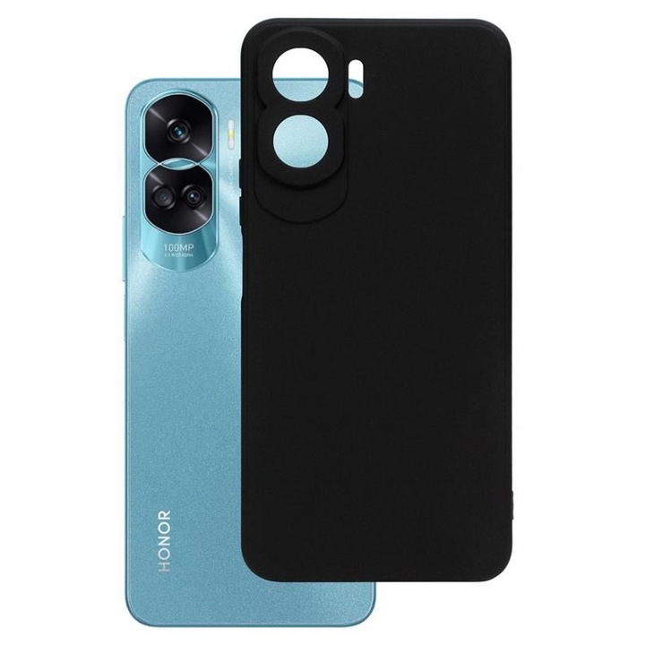 Husa de protectie pentru Honor 90 Lite 5G, Silicon, Negru