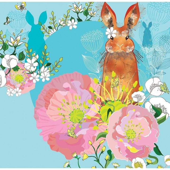 Felicitare iepuras, Clear Creations, Multicolor