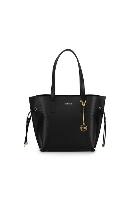 Mia Tomazzi, Geanta shopper de piele, Negru