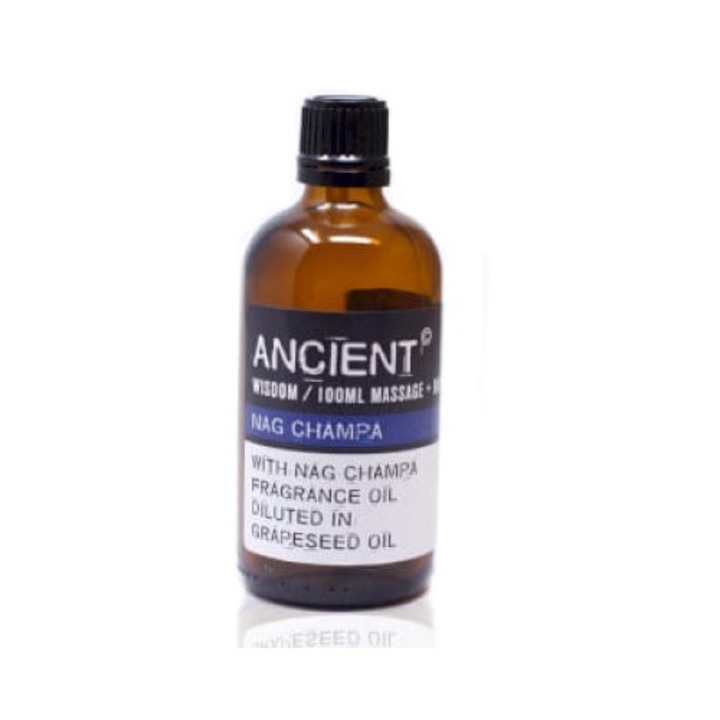 Масажно масло, Ancient Wisdom, Nag Champa/Гроздови семена, 100 ml