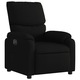 Fotoliu rabatabil electric vidaXL, negru, material textil