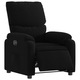 Fotoliu rabatabil electric vidaXL, negru, material textil
