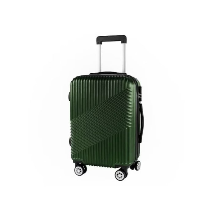 Troler cabina Wizzair 40x30x20 ABS foarte rezistent -verde E Efrall