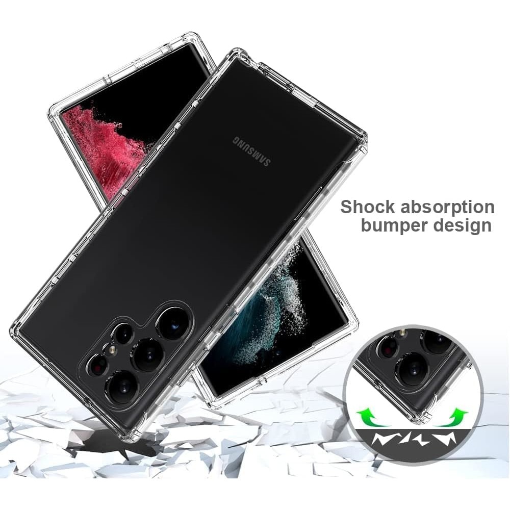 Husa 360 ALC Mobile, compatibila cu Samsung Galaxy S24 Ultra, V2 Transparent fata+spate