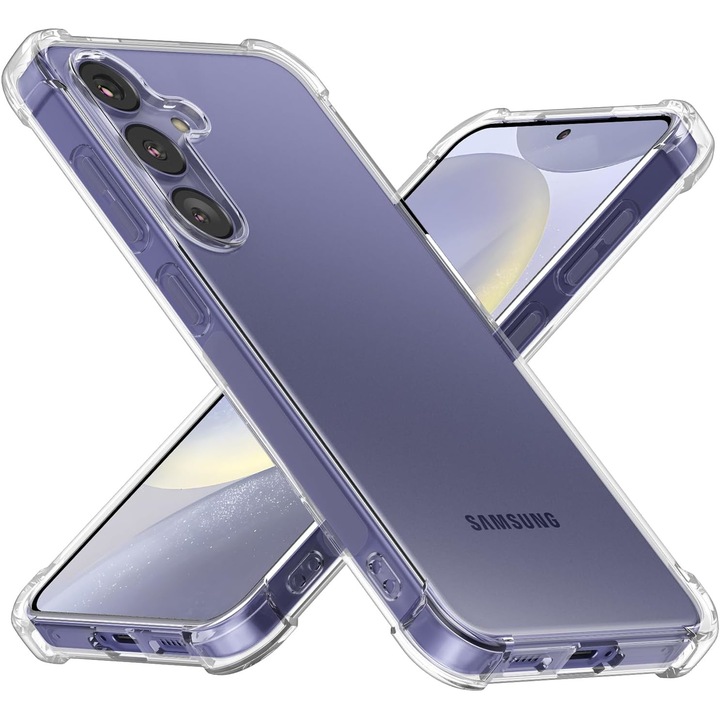 Husa silicon ALC Mobile, transparenta anti soc compatibila cu Samsung Galaxy S24