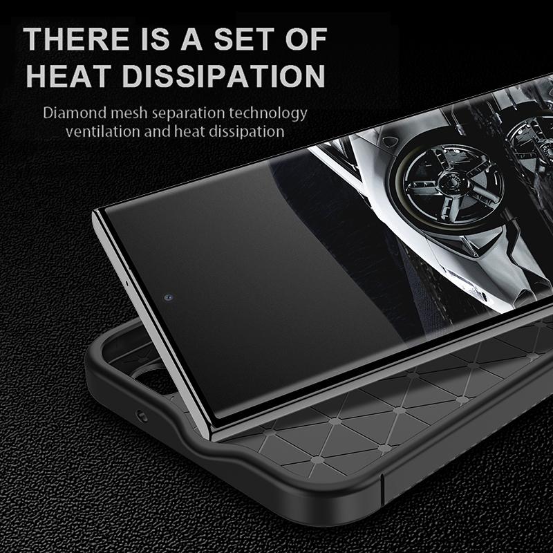 Husa Auto Focus Carbon ALC Mobile, Pentru Samsung Galaxy S24 Ultra, - Negru