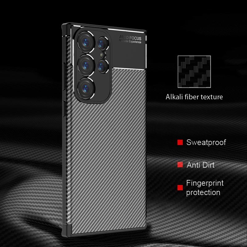 Husa Auto Focus Carbon ALC Mobile, Pentru Samsung Galaxy S24 Ultra, - Negru