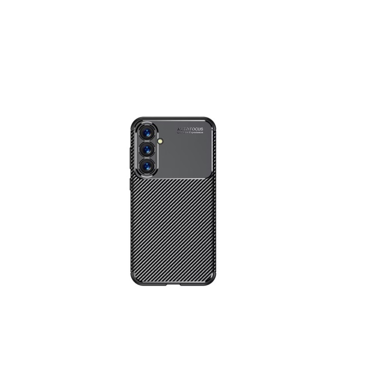 Калъф за мобилен телефон Auto Focus Carbon ALC, за Samsung Galaxy S24, - черен