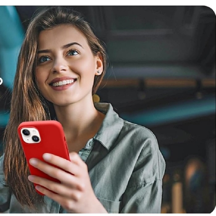 Husa silicon antisoc cu microfibra in interior compatibila cu Iphone 15 Rosu