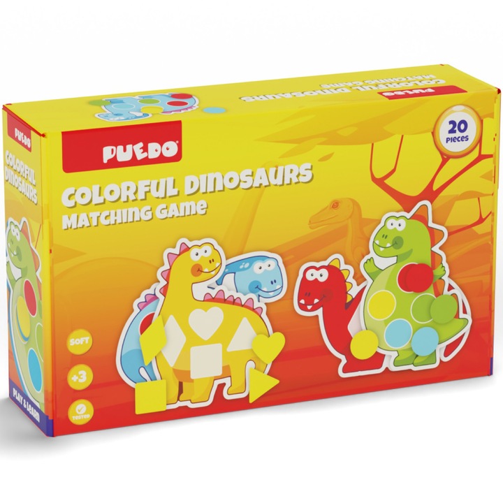 Игра Puedo - Съвпадение динозаврите, 20 части