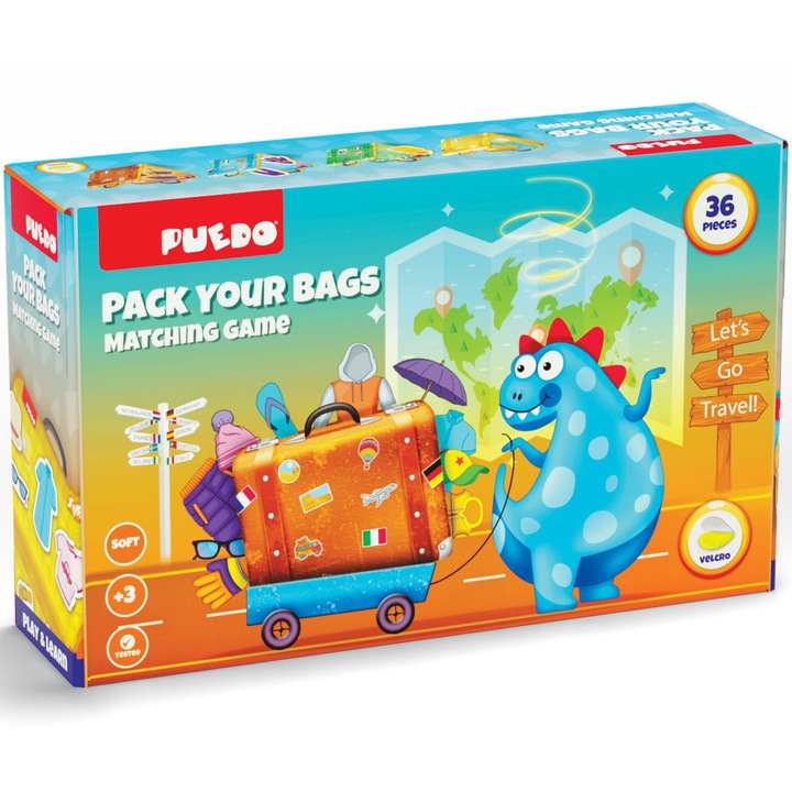 Puedo játék - Csomagolja be a poggyászát, 36 darab