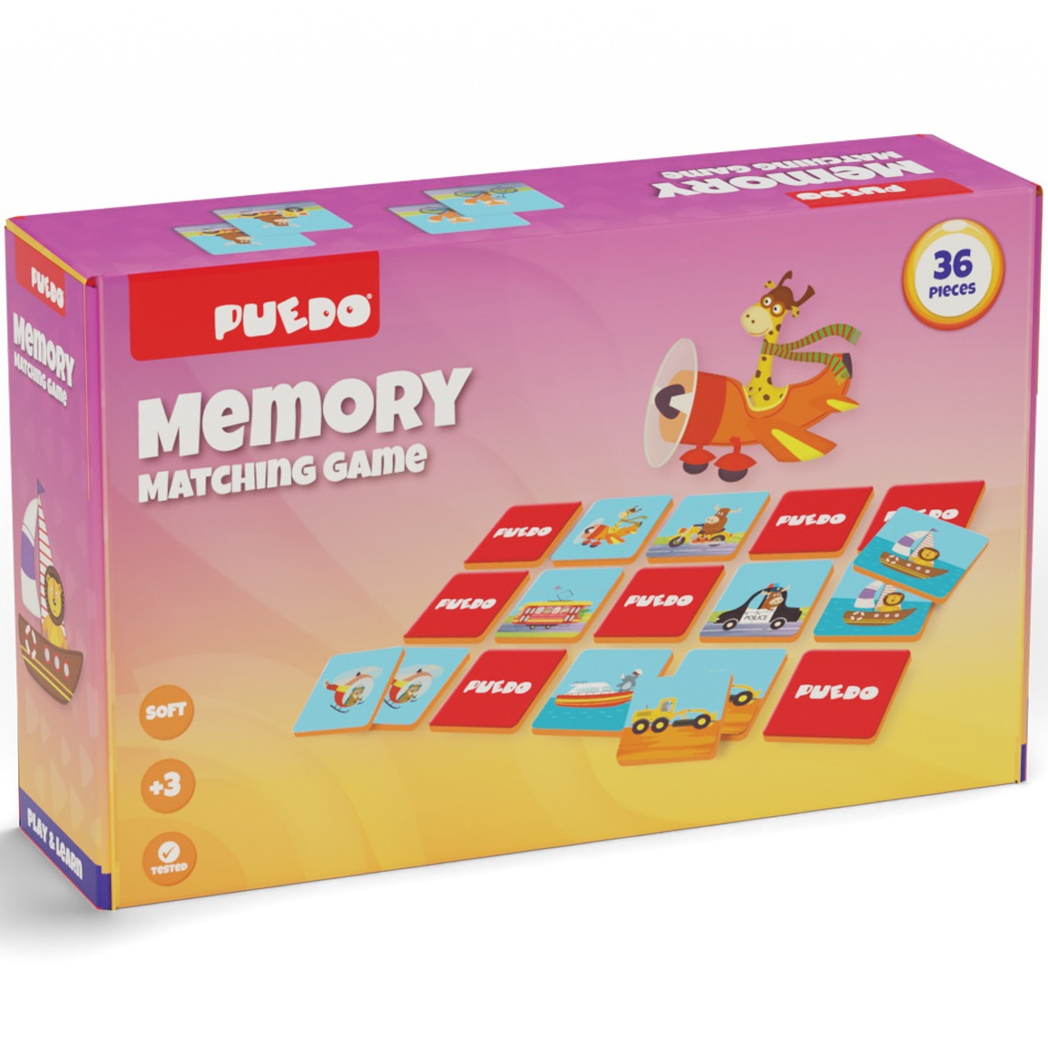 Joc de memorie Puedo - Transport, 36 piese