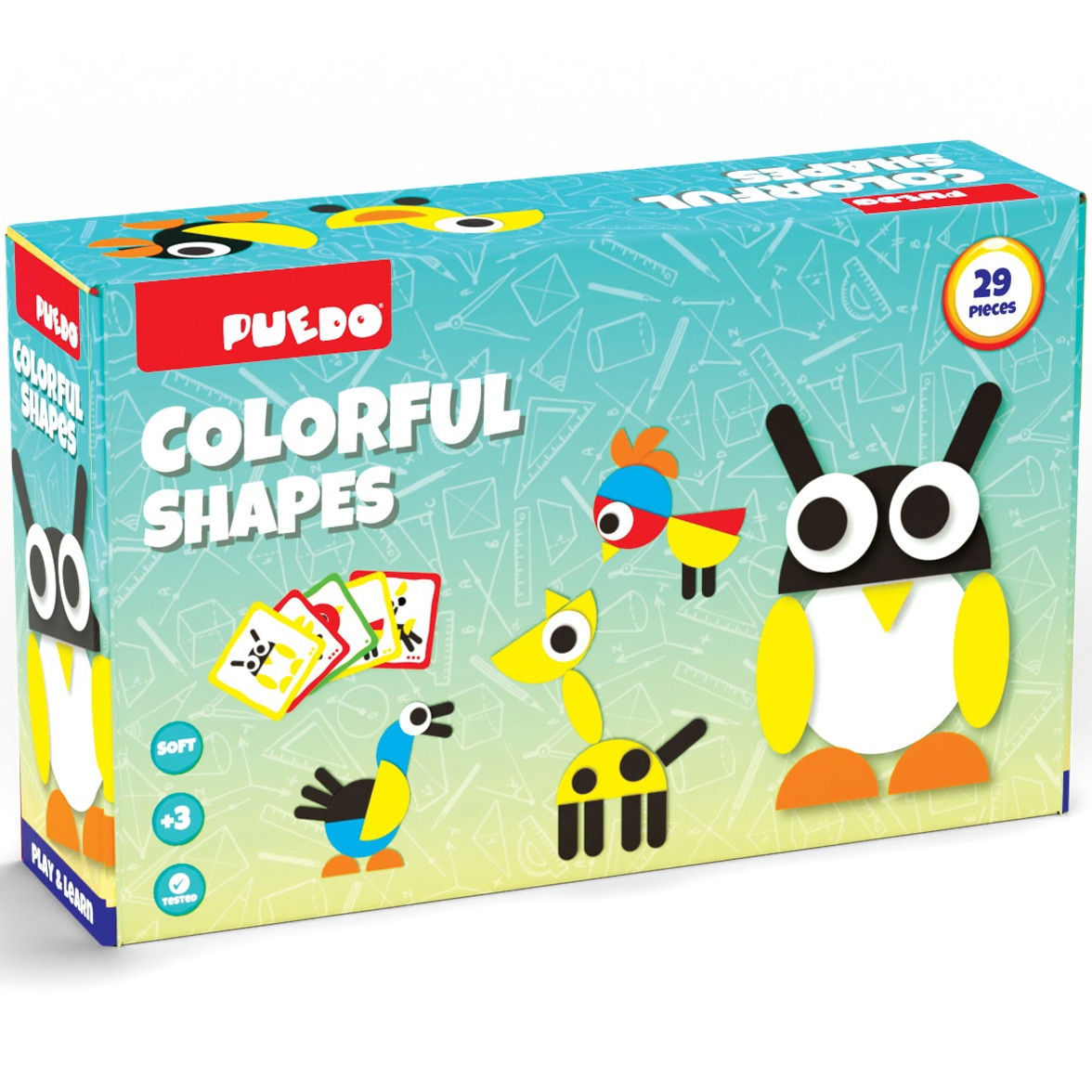 Joc Puedo - Forme colorate, 29 piese