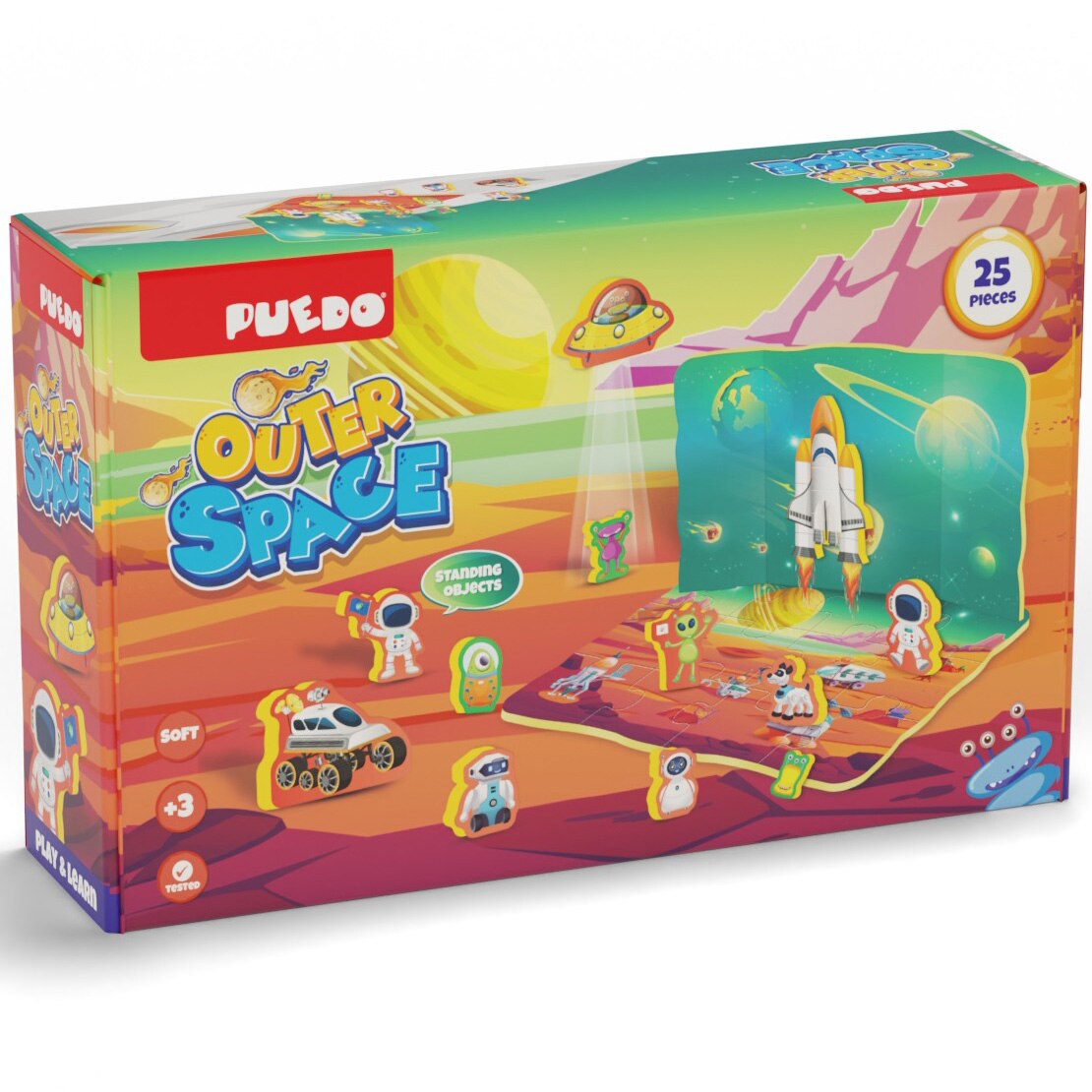 Puzzle din spuma Puedo - Spatiu cosmic, 25 piese