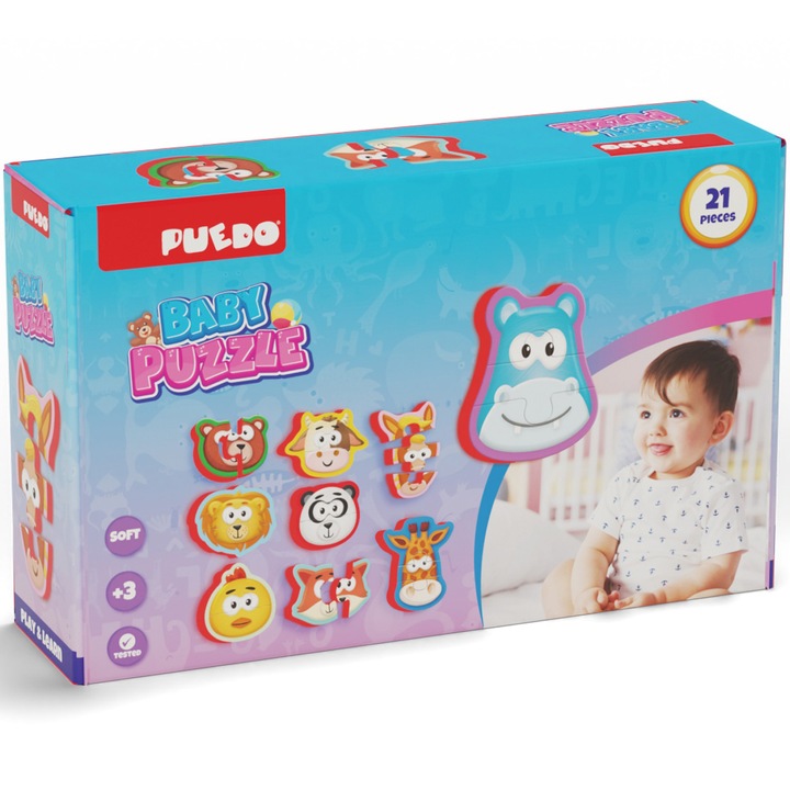 Пъзел от пяна Puedo - Baby, 21 части