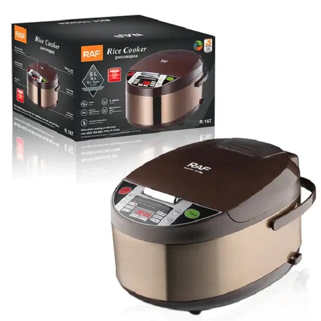 Multicooker RAF R.167 Rice Cooker, 5 Litri, Multifunction Menu, 700 W