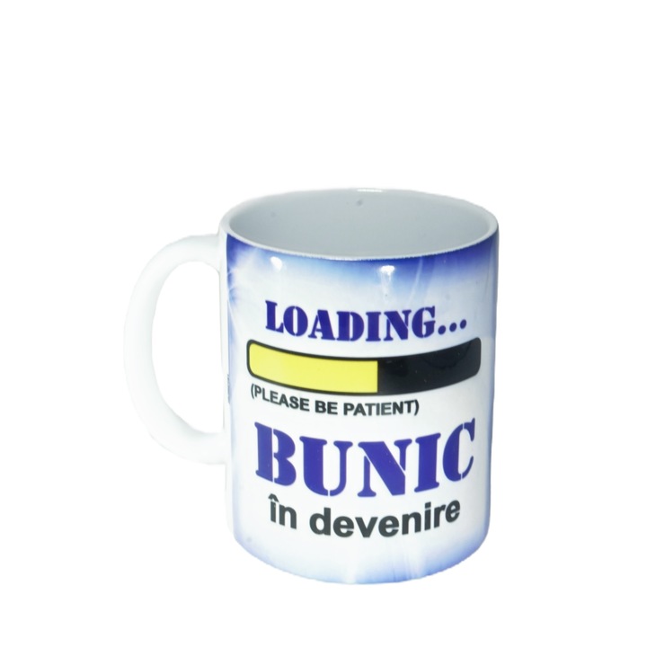 "Feltöltés... Nagyapa készül" kerámia bögre, 330 ml