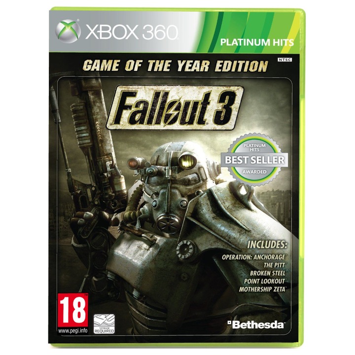 Игра BETHESDA SOFTWORKS Fallout 3 Game Of The Year издание, за Xbox 360