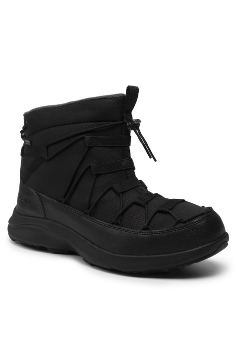 Keen férfi csizma, textil, Fekete