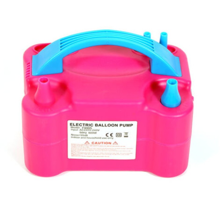 Електрическа помпа за балони, Jeiibrzui, 600W, Розова