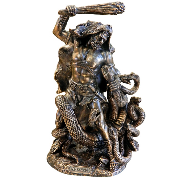 Фигурка Херкулес Херакъл с Хидра митологичен герой на гърците и римляните Веронезе