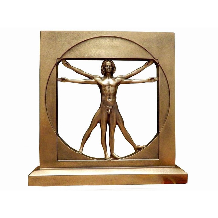 Figurina Omul Vitruvian al lui Leonardo da Vinci Omul Renasterii Veronese