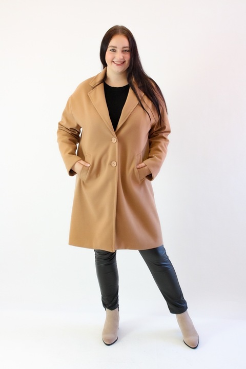 Palton dama, Bumbac/Vascoza, Crem