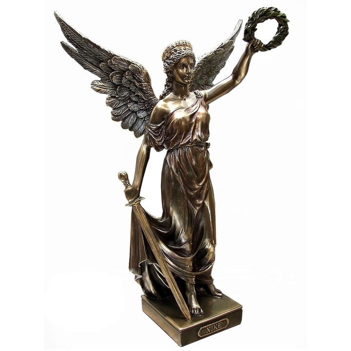 Figurina zeita victoriei Nike cu o sabie si o coroana de laur Veronese