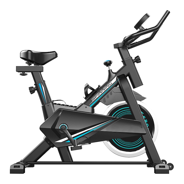 Timeless Tools Spinning kerékpár Pro, LCD kijelzővel, lendkerék 6 kg, maximális felhasználási súly 120 kg, Fekete