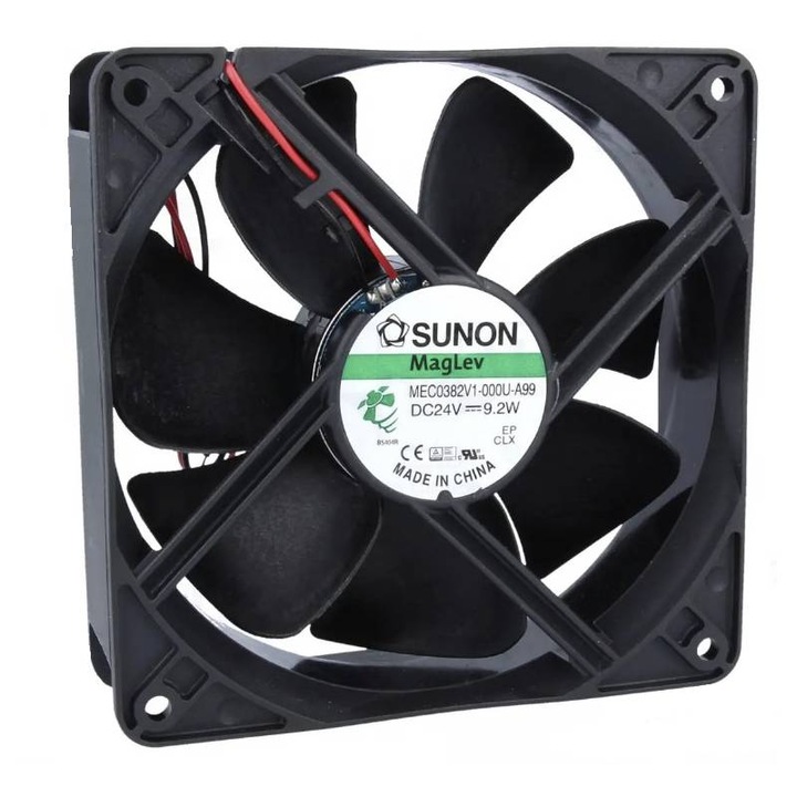 Ventilator 24V, 120x120x38mm, 234 mc/h