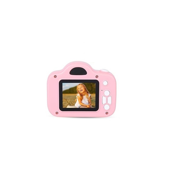 Aparat foto pentru copii, afisaj 1080P de 2, 0 inchi, camera digitala instantanee pentru fete si baieti cu card SD de 32 GB 3-12 ani