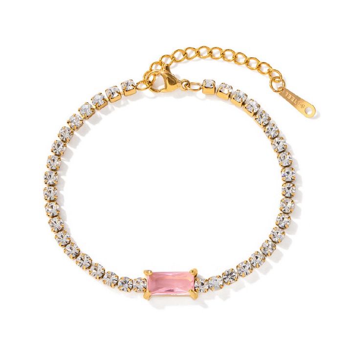 Bratara dama, Cupru/Zirconiu, Multicolor