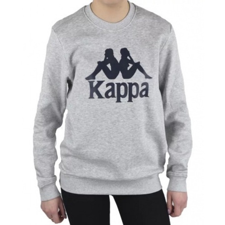 Hanorac sport copii Kappa Sertum, bumbac/poliester, gri, 170-176 CM