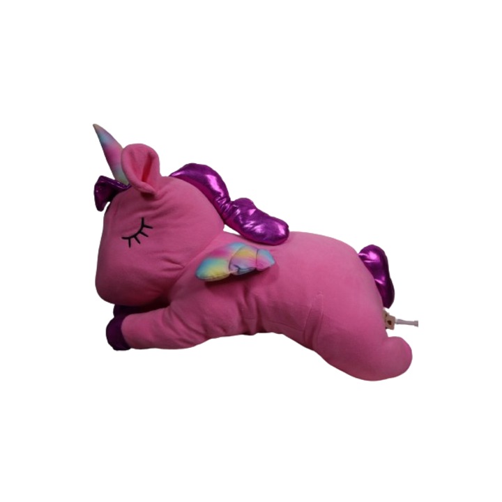 Jucarie de plus Unicorn Roz 70 de cm