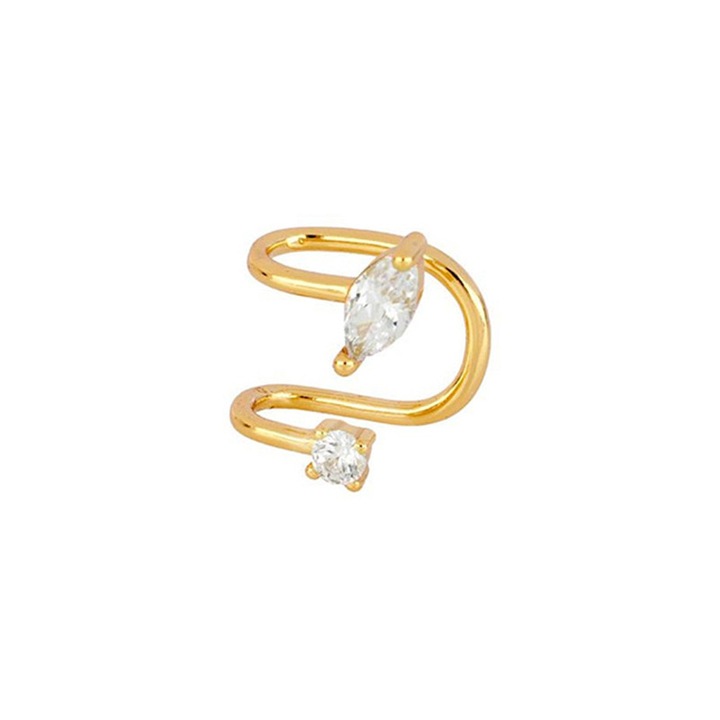 Cercel, Cupru/Zirconiu, Auriu