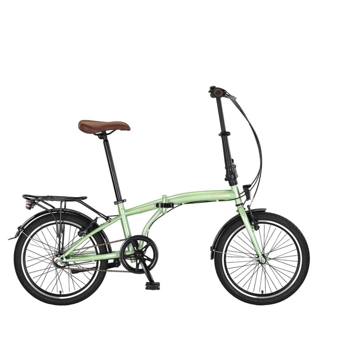 Bicicleta pliabila Eleven, PACTO, Otel, 3 Trepte viteza, Negru/Verde