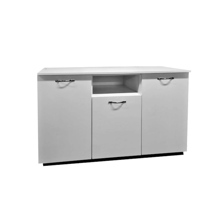 Comoda TV DARIA, 120x80x45 cm, Culoare Alb, PAL 18mm