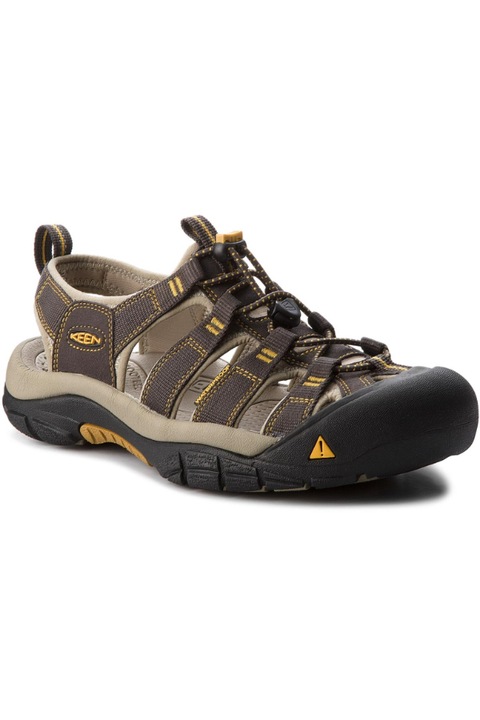 Férfi szandál, Keen, Textil, Barna, Szürke