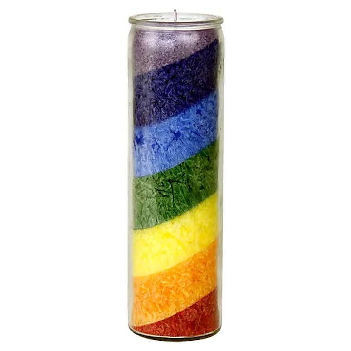 Lumanare curcubeu, Feniks sklep, Fara parfum, Multicolor