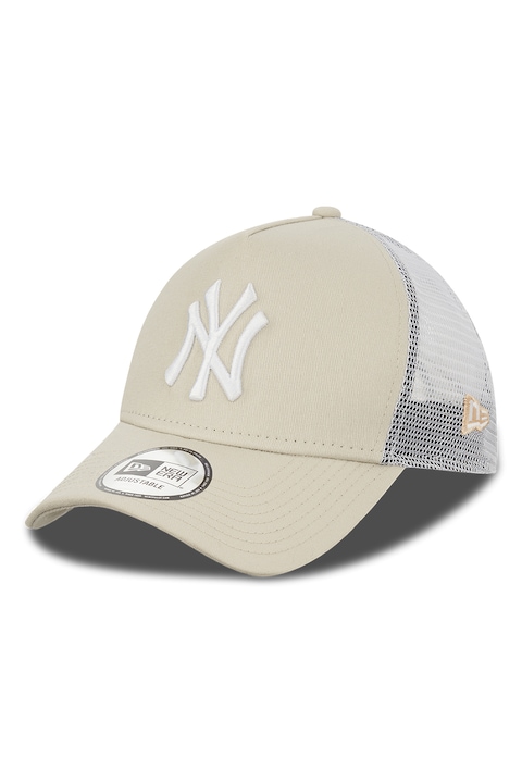 New Era, Бейзболна шапка с мрежести панели, Бял, Бежов, 56-62 CM